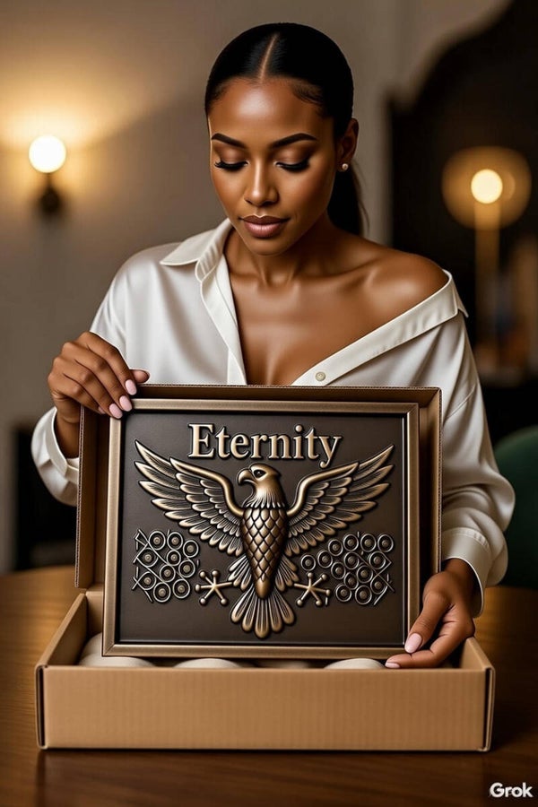 Eagle Bronze Plaque With Customized Engraved Personal Inscription, On Customized Pre-Order  Medium = €3000