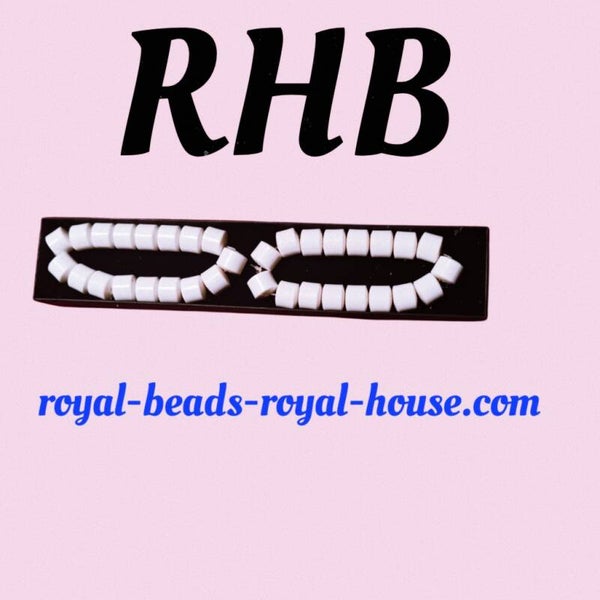 ROUND - 2 WHITE Royal wrists bracelets, perfect 👌 birthday gift 🎁, 2 = 99,98€ we advise you buy 2× for perfect match