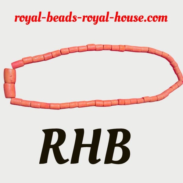 CYLINDER, RED - 1 Royal neck(collier) beads, ( men ,women, children) 91 cm long = €125.70