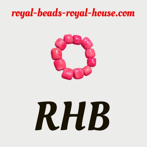 BIG ROUND - 1  RED Royal hand(bracelet)BEADS,  ( men, women. Children) = €84.63