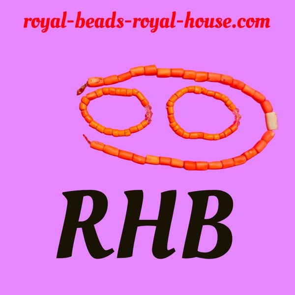 CYLINDER, RED/white - 1 Royal neck(collier) beads + CYLINDER- diamond 2 red bracelet( men ,women, children) 50 cm long = €168,65