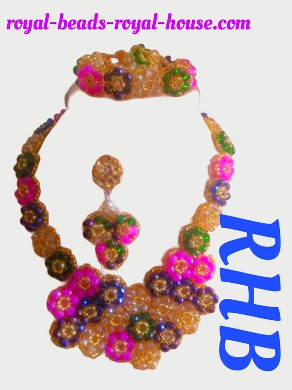 SUPERLY CRAFTED Princess beads special ( BLUE/YELLOW,RED,)  = €2613,77