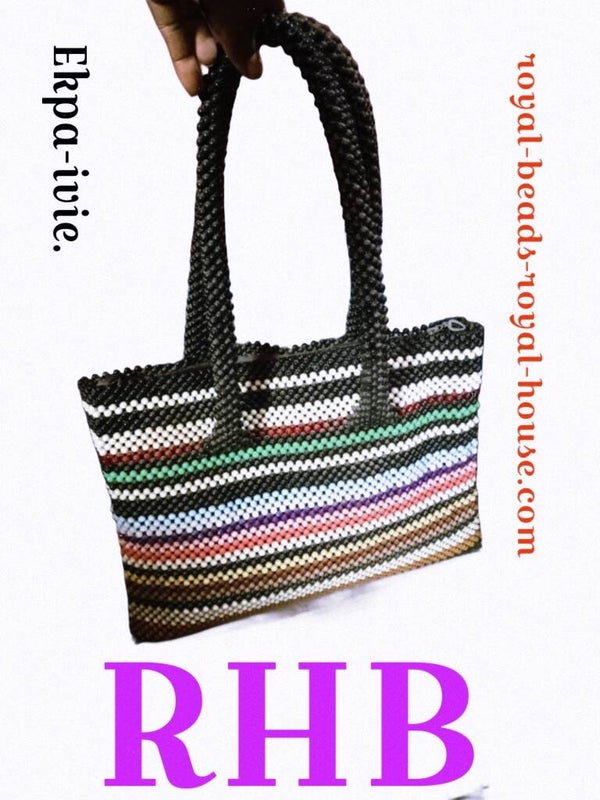 Full beaded purse(Bag) "Ekpa-ivie" MULTI-COLOR TOTE/ BUCKET BAG = €3634,93,60