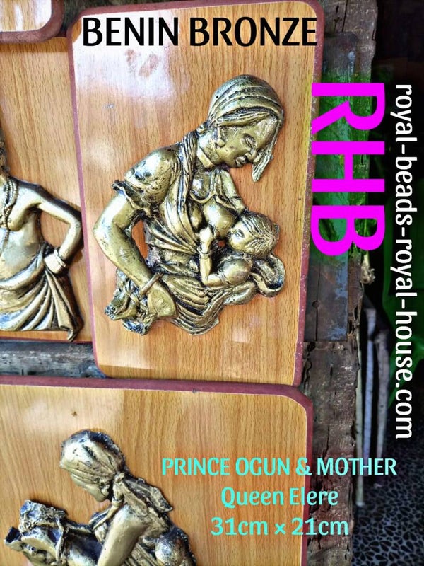 From the master crafters of great BENIN KINGDOM,CONTEMPORARY BENIN BRONZE ( bronze plaque, composite of bronze)of great historical references and dimensions, 31cm × 21 cm to 68cm × 31 cm  = € 1350,45, €2560,42