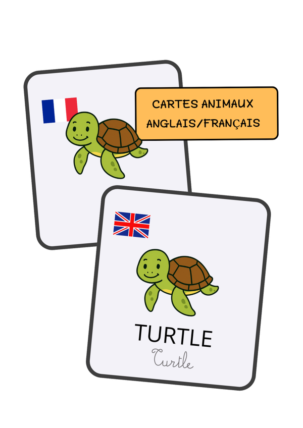 PDF Étiquettes éducatives pour enfants – Thème Animaux