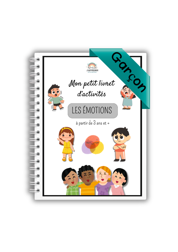 PDF Livret d’activités Mes Émotions – Modèle Garçon