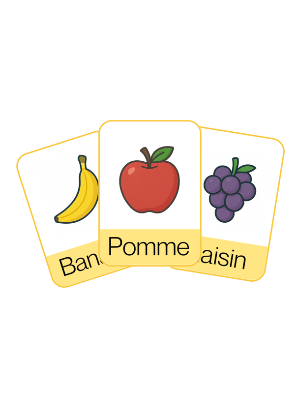 PDF Étiquettes éducatives pour enfants – Les fruits