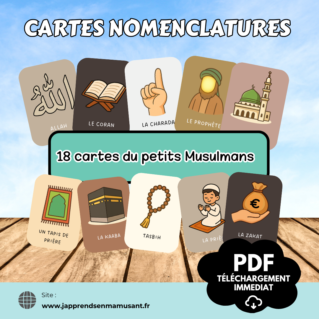 PDF Cartes de Nomenclature – Pour les petits Musulmans