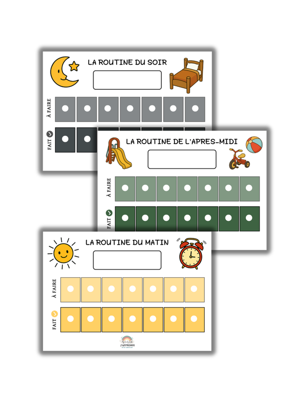 PDF Routine pour enfant 3 moments clés de la journée