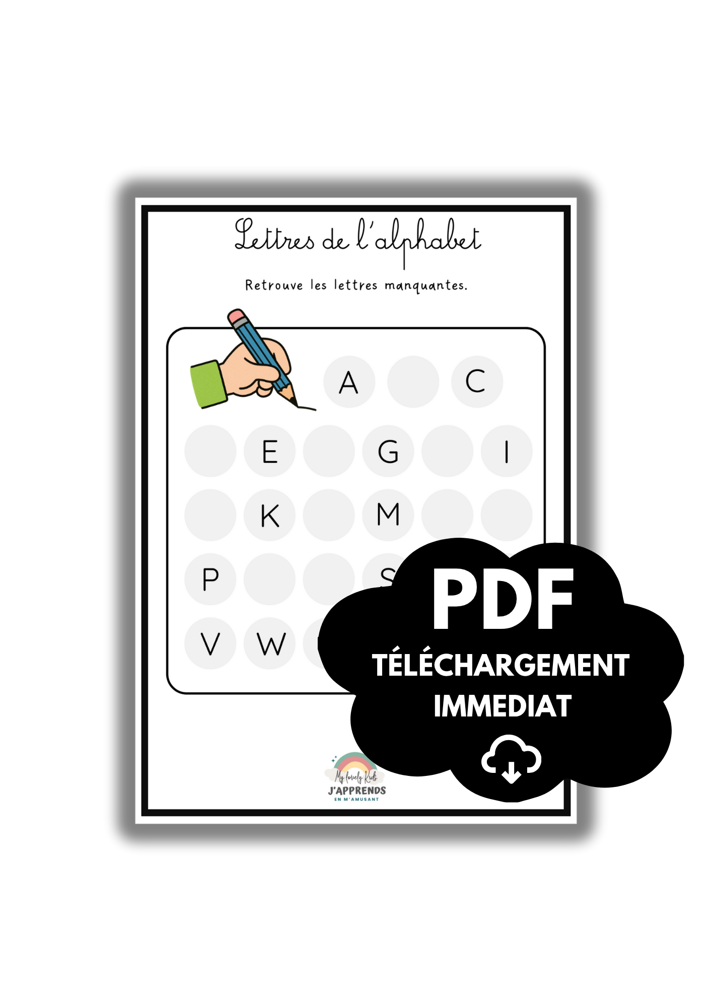 Activité PDF - Les lettres manquantes