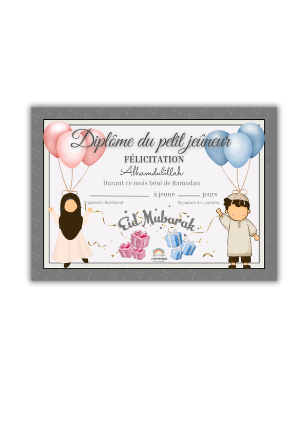 PDF Diplôme du petit Jeûneur