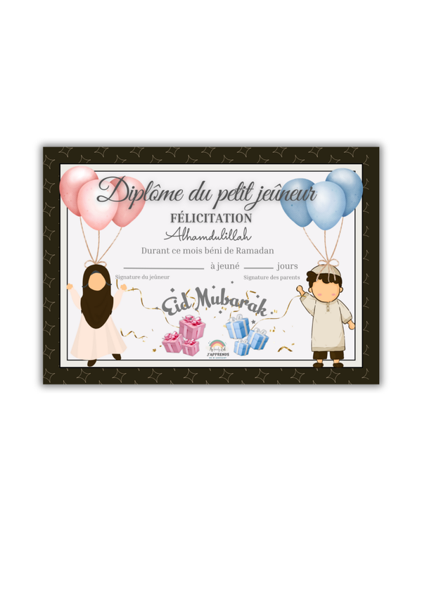 PDF Diplôme du petit Jeûneur