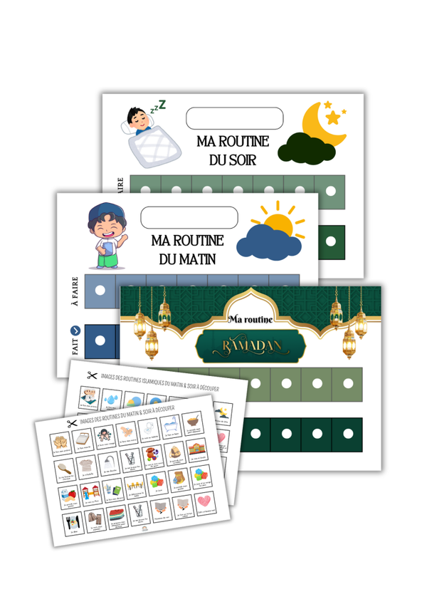 Pack routine du Soir & Matin du Petit Musulman + Routine Ramadan