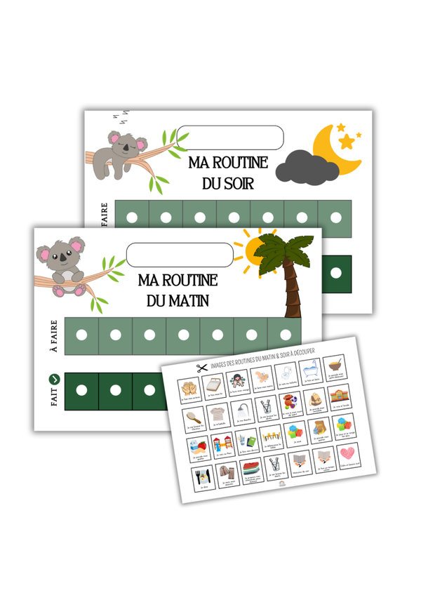 PDF Pack routine enfant : sécurité, autonomie et gestion du temps