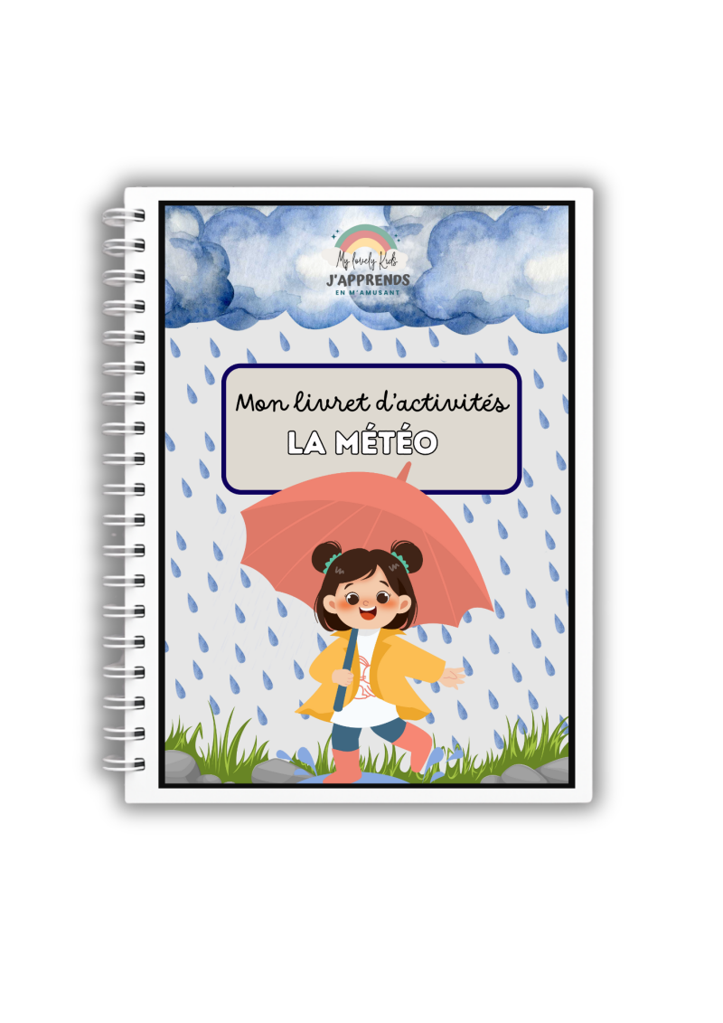 PDF Livret d’Activités Météo pour Enfants – 15 Pages Ludiques + 9 Cartes de Nomenclature Offertes