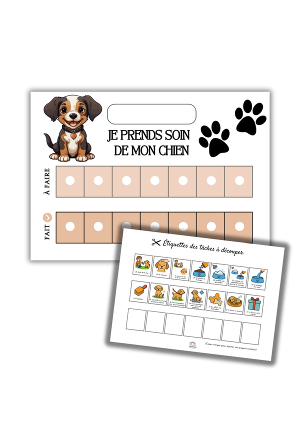 PDF Mon tableau de responsabilités – Je m’occupe de mon chien
