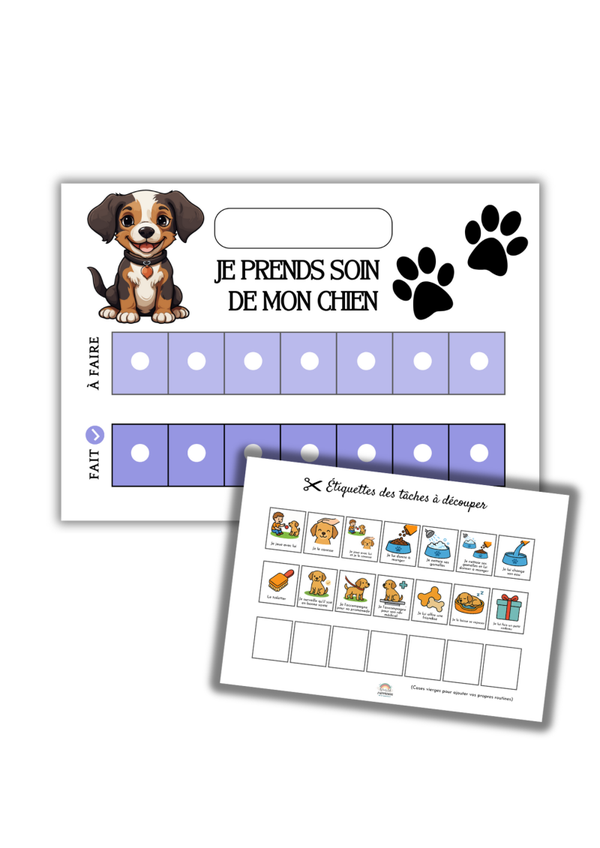 PDF Mon tableau de responsabilités – Je m’occupe de mon chien