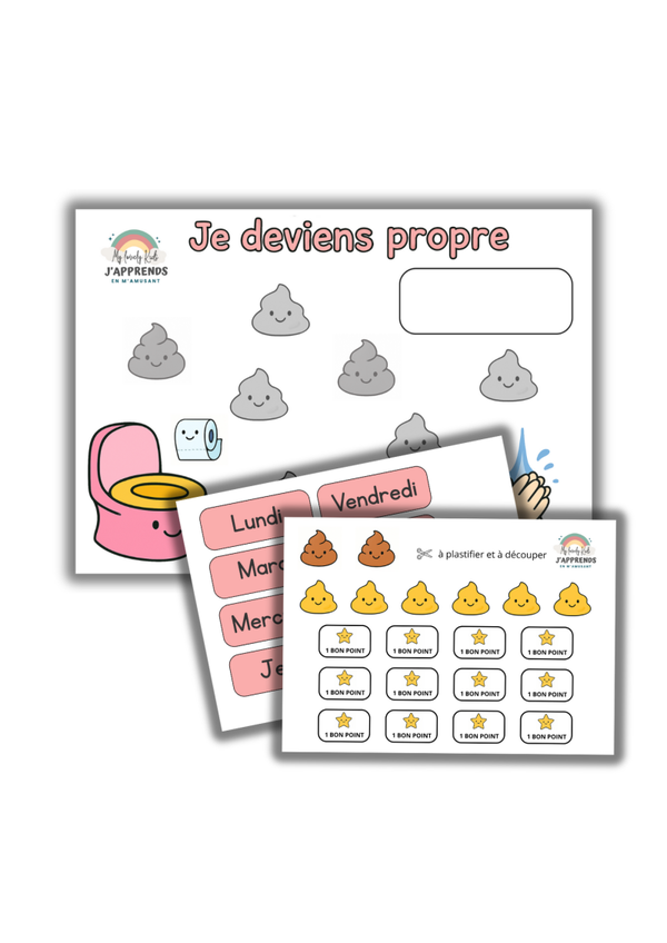 Support d’apprentissage à la propreté - Rose