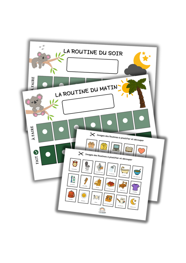 Pack routine enfant : sécurité, autonomie et gestion du temps