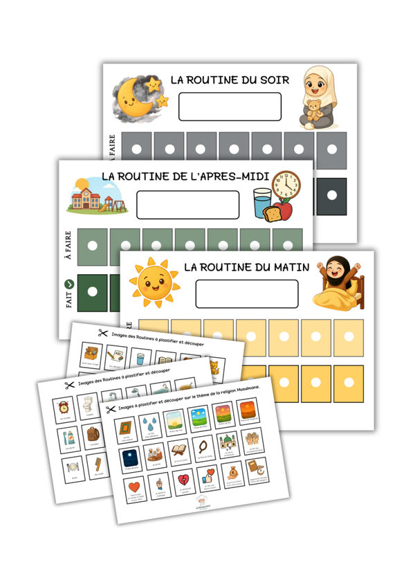 Routine pour enfant 3 moments clés de la journée pour Petit Musulman