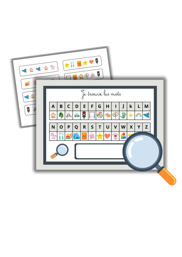 Jeu Alphabet – Je reconnais les lettres grâce aux images !