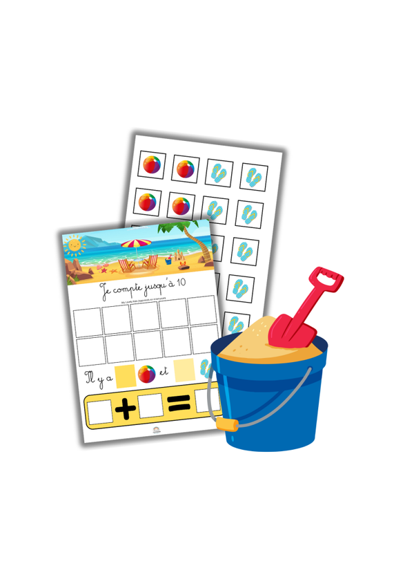 PDF Apprendre à compter jusqu'à 10 devient un jeu d’enfant  avec l'été !