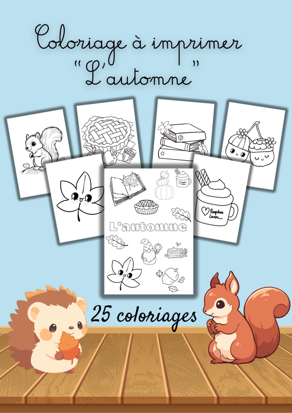 PDF Coloriage automne