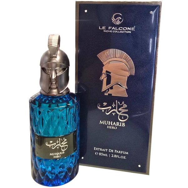 MUHARIB HERO — LE FALCONE | PERFUME MASCULINO · AFRUTADO, CÍTRICO Y AMADERADO · EXTRACTO DE PERFUME · 85 ML
