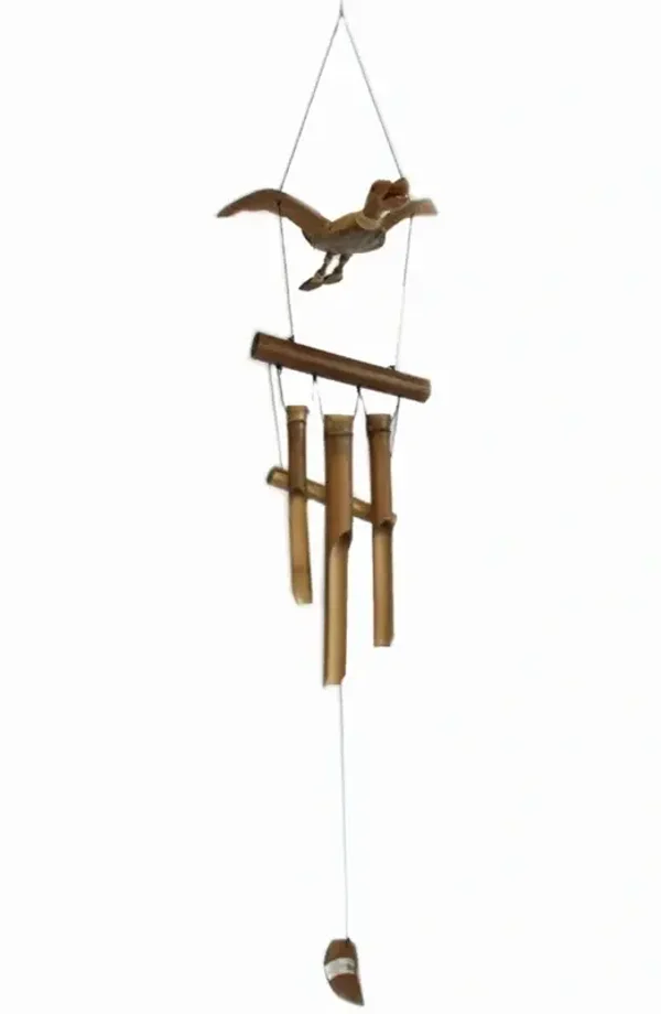 Carillon à vent bambou et noix de coco 1 mètre - Canard