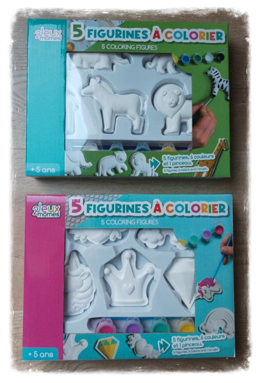 Coffret 5 figurines à peindre