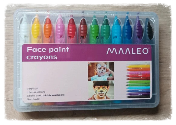 Boîte stylos maquillage 12 couleurs