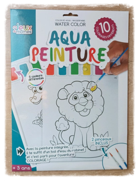 10 feuilles peinture à l'eau