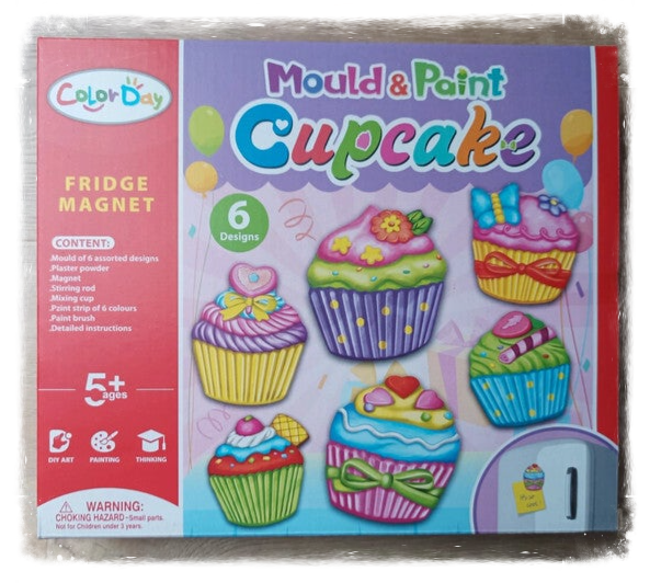 Ensemble pour création 6 aimants Cupcake