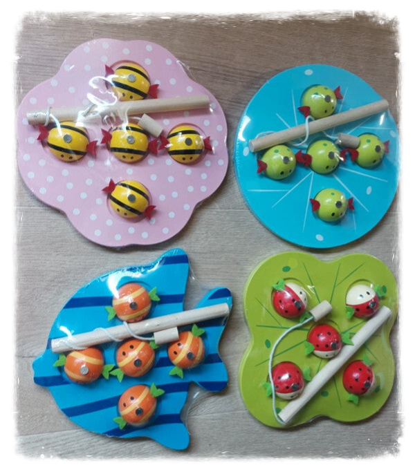 Jeu pêche à la ligne en bois