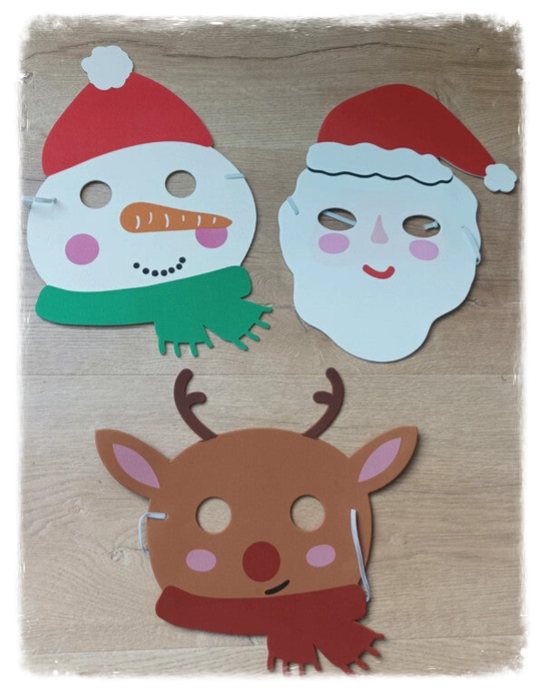 Masque de Noël en mousse