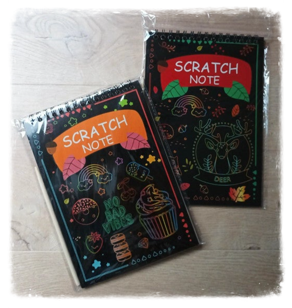 Carnet à gratter 14 x 20 cm