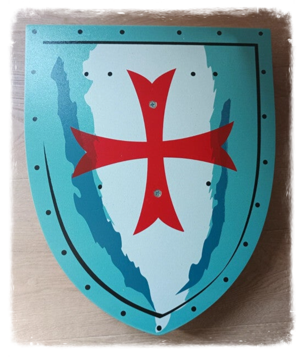 Bouclier en bois grand modèle - Templier