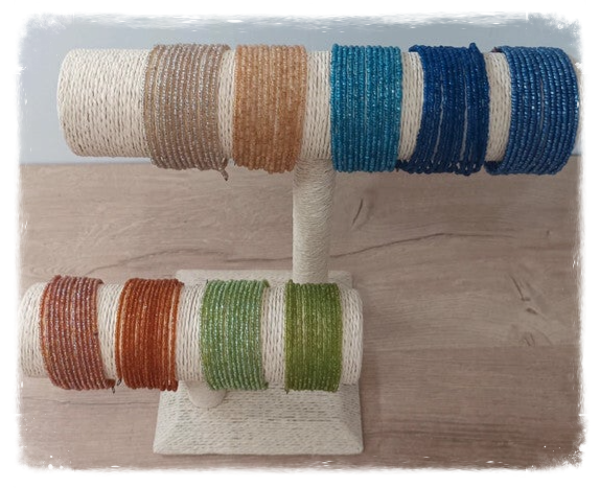 Bracelet spirale Perles de rocailles