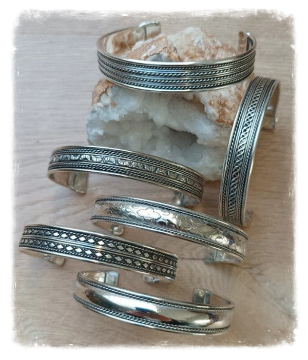 Bracelet métal blanc