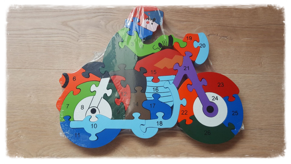 Puzzle bois Moto