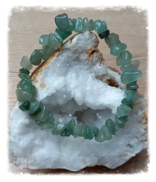 Bracelets en Éclats de Pierres semi-précieuses Aventurine verte