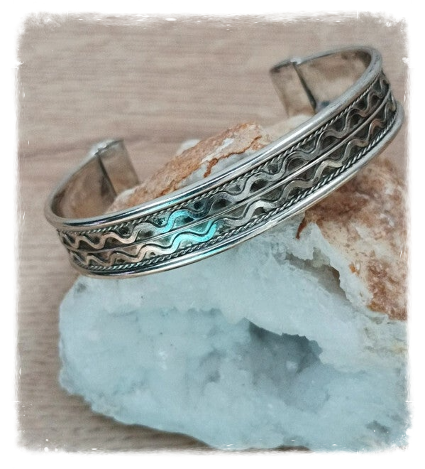 Bracelet métal blanc