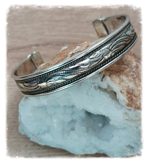 Bracelet métal blanc