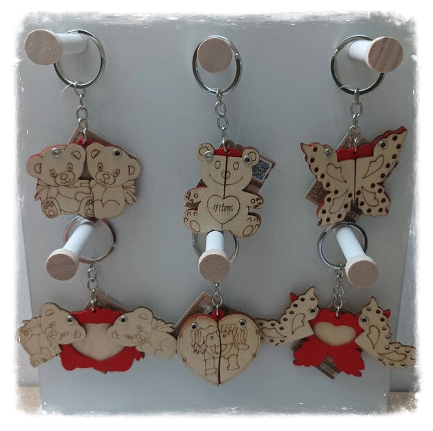 Porte-clés bois à peindre