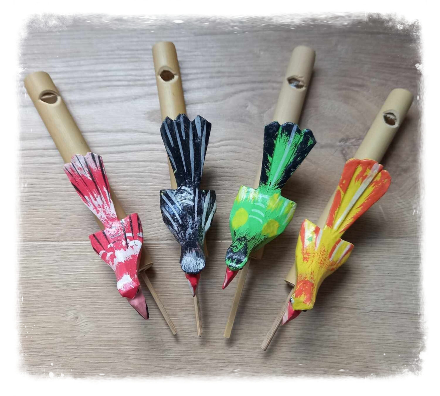 Sifflet à coulisse bambou oiseau