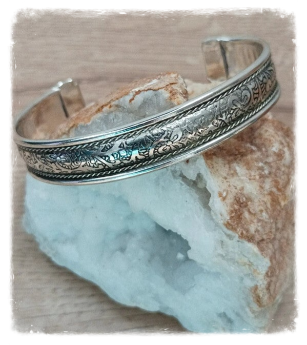 Bracelet métal blanc