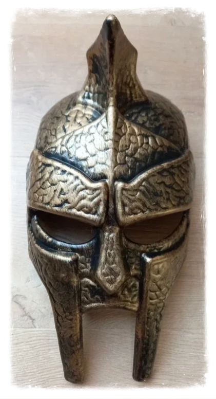 Masque de gladiateur bronze