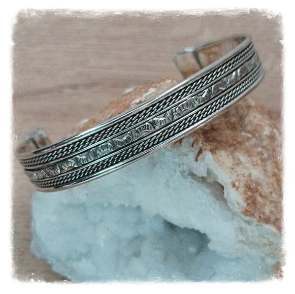 Bracelet métal blanc