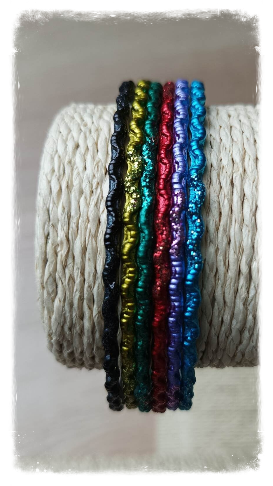 6 bracelets indien Bangles