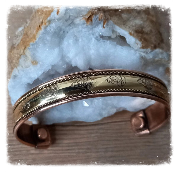 Bracelet cuivre magnétique Bouddha